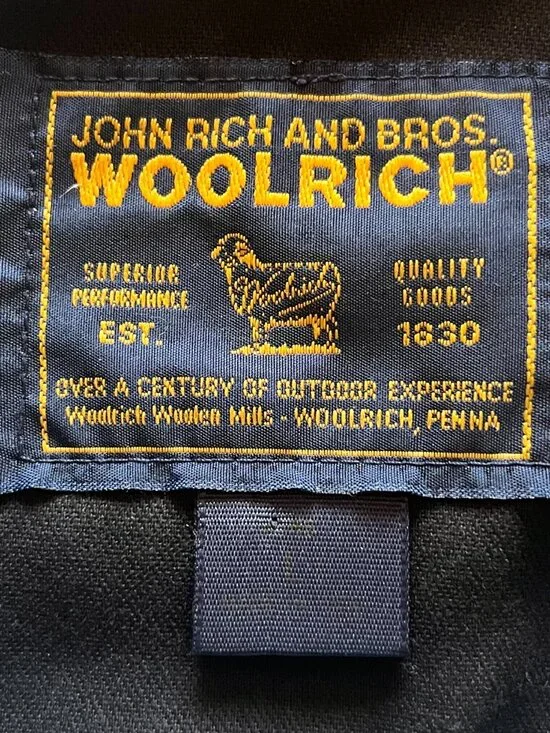 Woolrich Button Up Wool Heavy Shirt Jacket Men Large Gray USA Pockets Outdoor - Picture 5 of 7